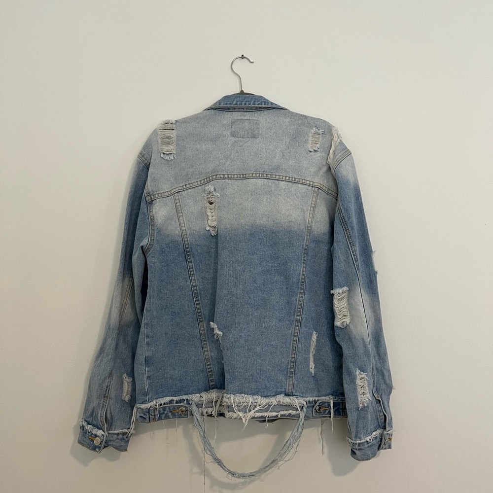 Distressed denim jacket - Picture 3 of 3